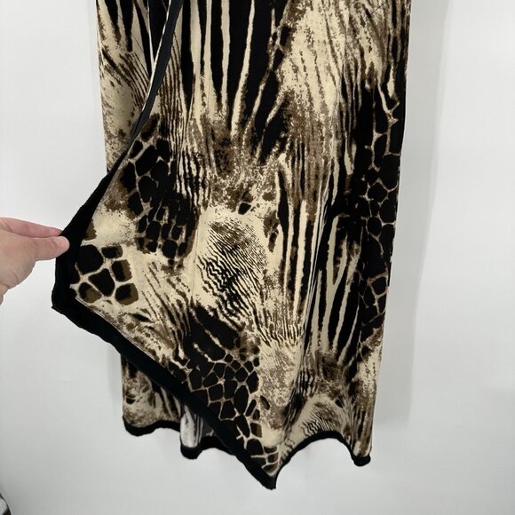 SOFT SURROUNDINGS midi tank dress sleeveless animal print knit jersey casual XS - Picture 4 of 7